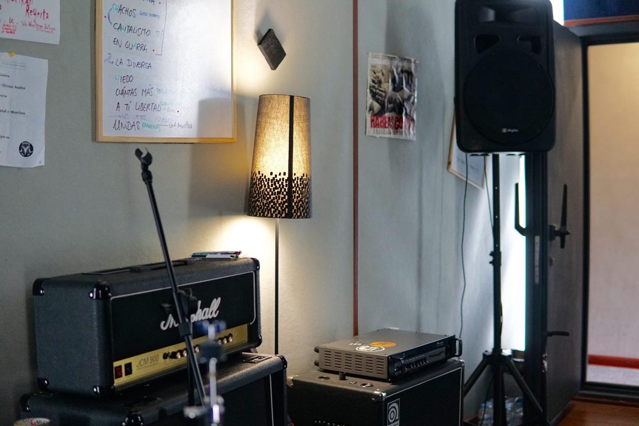 Detalles de local de ensayo