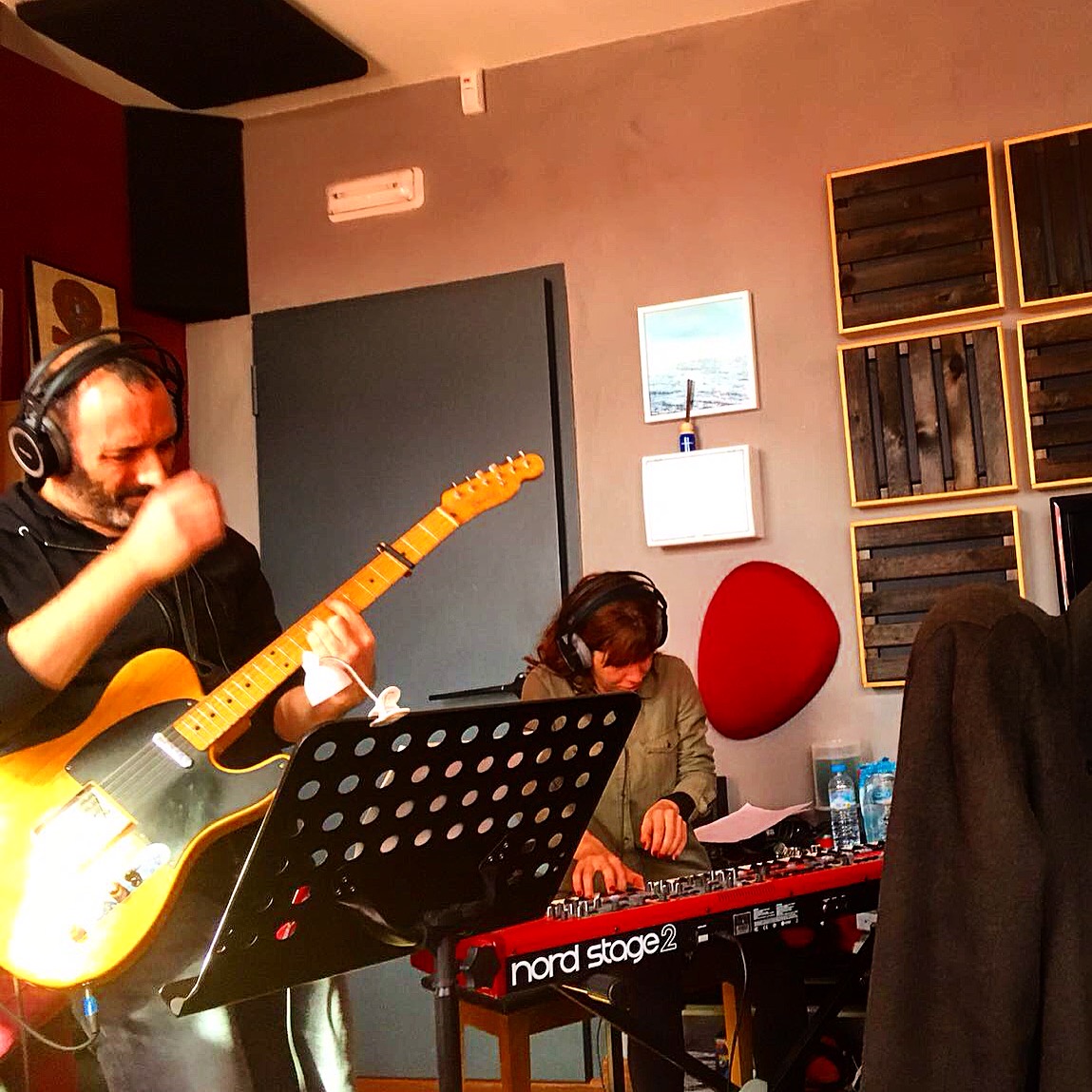 Grabando en estudio - Ton y Son